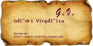 Gödri Virgília névjegykártya
